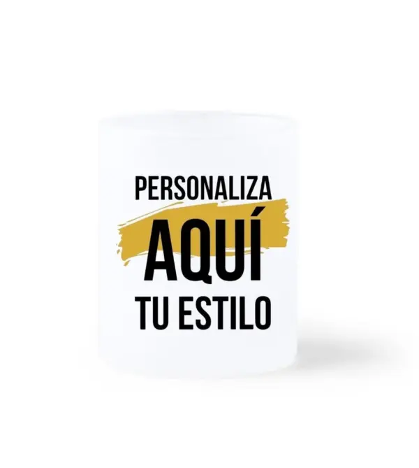 Taza de Cristal Personalizada efecto hielo - Imagen 2