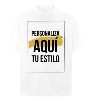 Camiseta-Oversize-personalizada-Hombre-Blanco-_3_ Camiseta Oversize personalizada Hombre