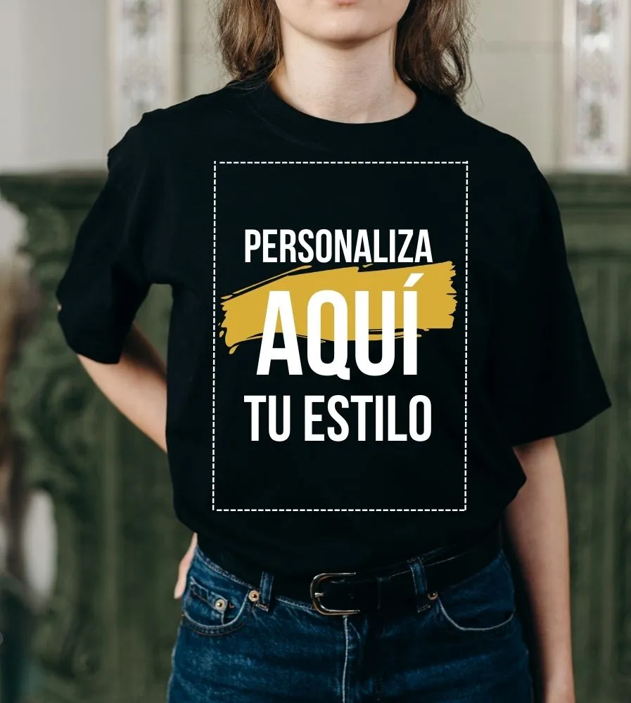 Camiseta-Oversize-personalizada-Mujer-Negro-2